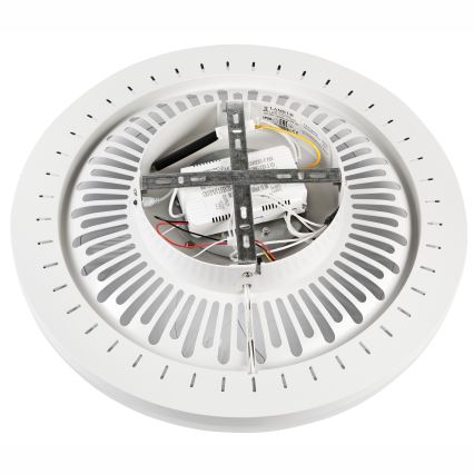 LED Plafón regulable con ventilador GEMMA LED/37W/230V blanco + control remoto