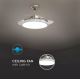 Plafón LED con ventilador LED/30W/230V 3000/4000/6400K + CR