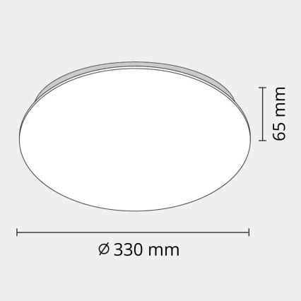 Plafón LED de baño ADAR LED/12W/230V IP44 4000K