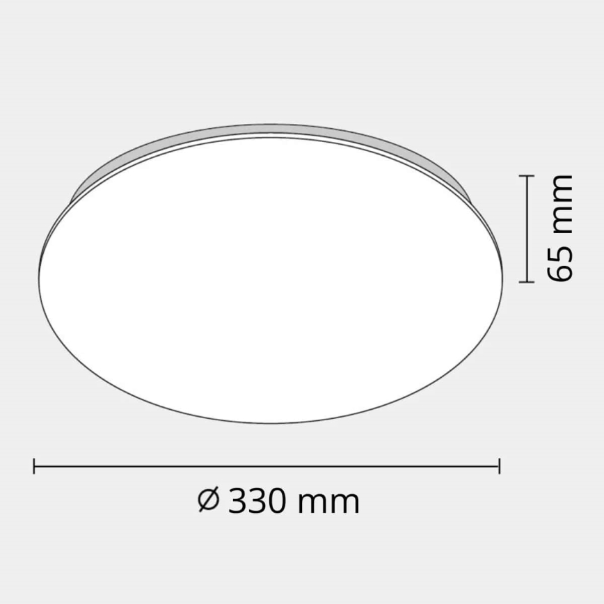 Plafón LED de baño ADAR LED/12W/230V IP44 4000K
