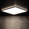 Plafón LED de baño AZPO LED/12,3W/230V IP54 negro