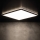 Plafón LED de baño AZPO LED/22W/230V 42x42 cm IP54 negro