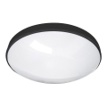 Plafón LED de baño CIRCLE LED/12W/230V 4000K diá. 25 cm IP44 negro