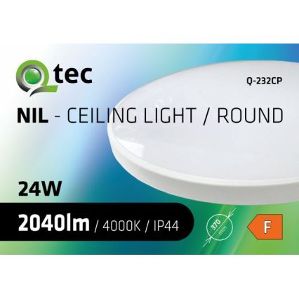 Plafón LED de baño CIRCLE LED/24W/230V 4000K diá. 37 cm IP44 blanco