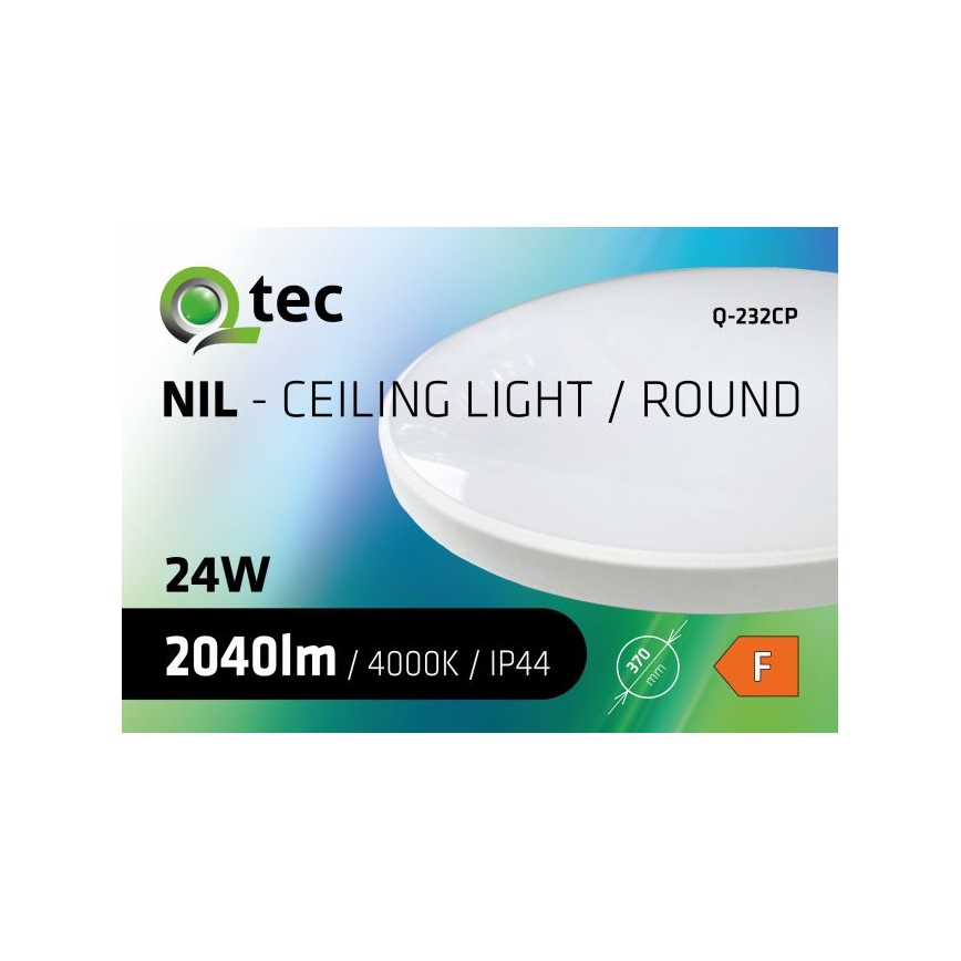 Plafón LED de baño CIRCLE LED/24W/230V 4000K diá. 37 cm IP44 blanco