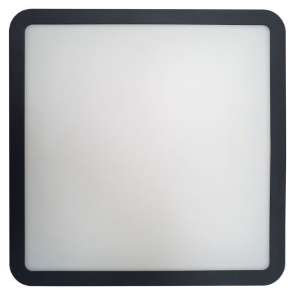 Plafón LED de baño con sensor ELLÉ LED/24W/230V 3000/4000/6500K 26x26 cm IP54 antracita