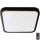 Plafón LED de baño con sensor LED/18W/230V 4000K IP44 29,5x29,5 cm negro + control remoto
