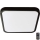 Plafón LED de baño con sensor LED/36W/230V 4000K IP44 42x42 cm negro + control remoto