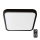 Plafón LED de baño con sensor SAMSUNG CHIP LED/18W/230V IP44 4000K 29x29 cm negro + control remoto