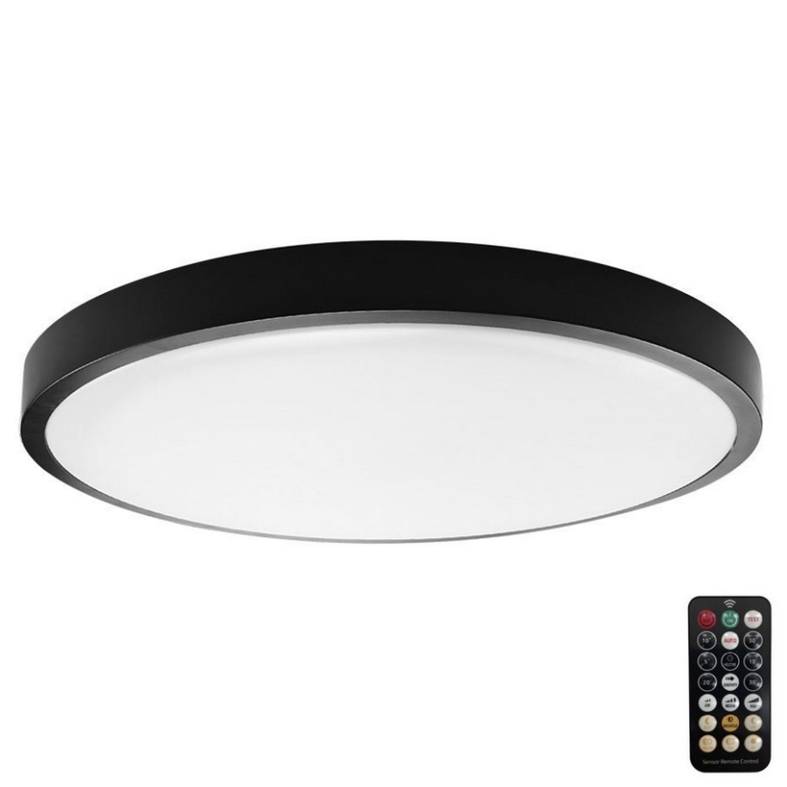 Plafón LED de baño con sensor SAMSUNG CHIP LED/24W/230V IP44 4000K diá. 35 cm + control remoto