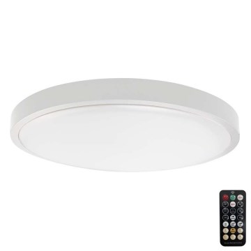 Plafón LED de baño con sensor SAMSUNG CHIP LED/24W/230V IP44 6500K diá. 35 cm blanco + control remoto