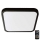 Plafón LED de baño con sensor SAMSUNG CHIP LED/36W/230V IP44 4000K 42x42 cm negro + control remoto