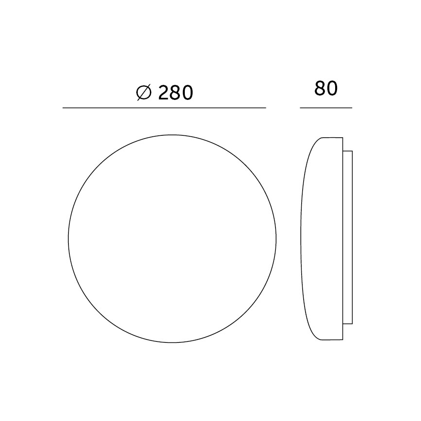 Plafón LED de baño con sensor SOFI LX LED/13W/230V IP44 diá. 28 cm