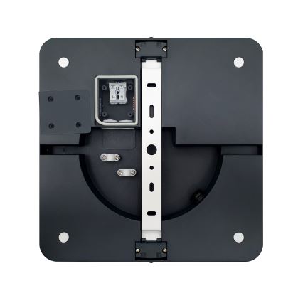 Plafón LED de baño ELLÉ LED/24W/230V 3000/4000/6500K 26x26 cm IP54 antracita