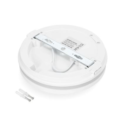 Plafón LED de baño LED/12W/230V 3000/4000/6500K IP65 diá. 20 cm blanco