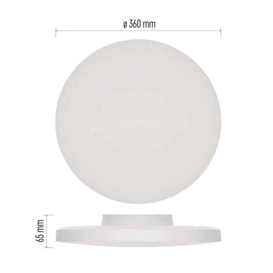 Plafón LED de baño LED/18W/230V 3000/4000/5700K IP55 blanco