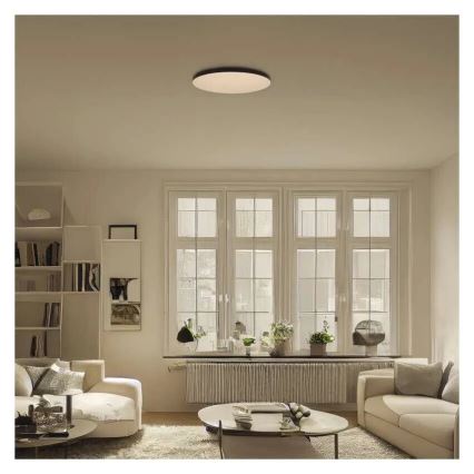 Plafón LED de baño LED/18W/230V 3000/4000/5700K IP55 negro