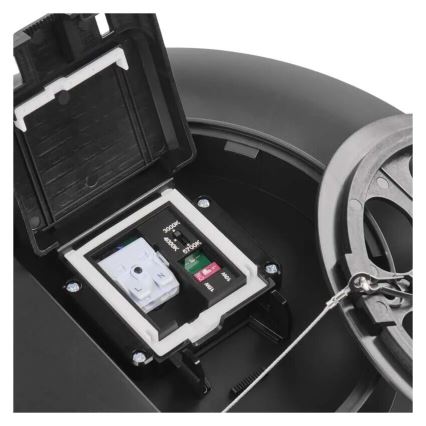 Plafón LED de baño LED/18W/230V 3000/4000/5700K IP55 negro