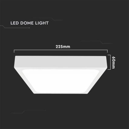 Plafón LED de baño LED/18W/230V 3000K IP44 blanco