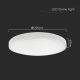 Plafón LED de baño LED/18W/230V 3000K IP44 blanco