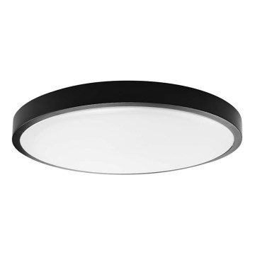 Plafón LED de baño LED/18W/230V 6500K IP44 negro