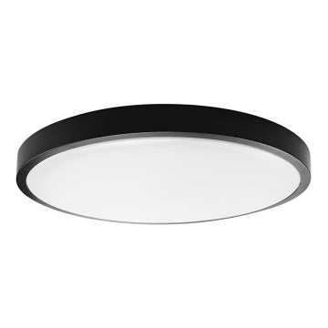 Plafón LED de baño LED/24W/230V 3000K IP44 negro