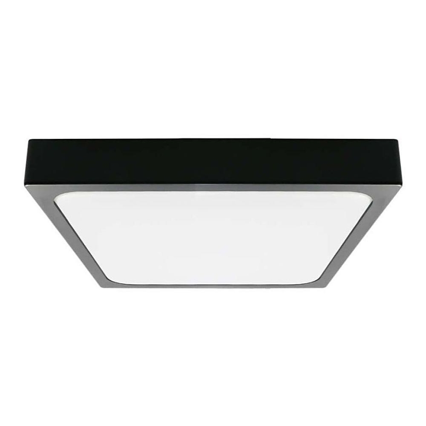 Plafón LED de baño LED/24W/230V 6500K IP44 negro