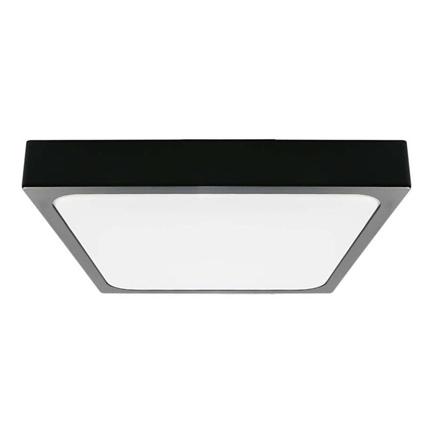 Plafón LED de baño LED/30W/230V 4000K IP44 42x42 cm negro