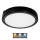 Plafón LED de baño NAIROS LED/18W/230V 3000/4000/6500K IP65 diá. 30 cm negro