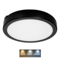 Plafón LED de baño NAIROS LED/24W/230V 3000/4000/6500K IP65 diá. 30 cm negro