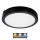 Plafón LED de baño NAIROS LED/24W/230V 3000/4000/6500K IP65 diá. 30 cm negro