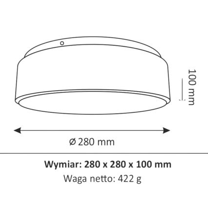 Plafón LED de baño RENE LED/15W/230V IP44 blanco