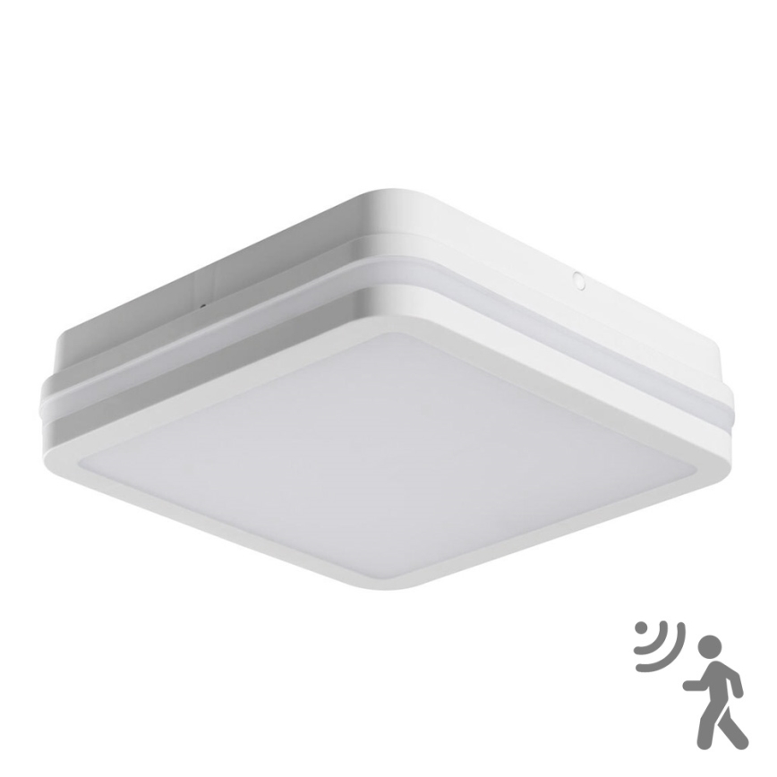 Plafón LED de exterior con sensor BENO LED/18W/230V 4000K blanco IP54