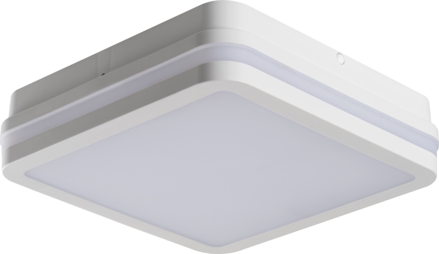 Plafón LED de exterior con sensor de movimiento BENO LED/12/18W/230V 3000/3500/4000K IP65 blanco cuadrado