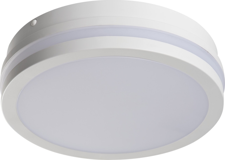 Plafón LED de exterior con sensor de movimiento BENO LED/12/18W/230V 3000/3500/4000K IP65 blanco redondeado