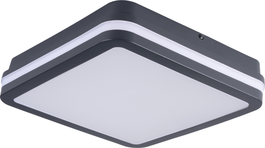 Plafón LED de exterior con sensor de movimiento BENO LED/24/30W/230V 3000/3500/4000K IP65 antracita cuadrado