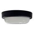 Plafón LED de exterior LED/15W/230V 4200K diá. 15,5 cm IP64 negro