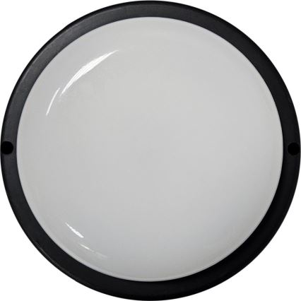 Plafón LED de exterior LED/15W/230V 4200K diá. 15,5 cm IP64 negro