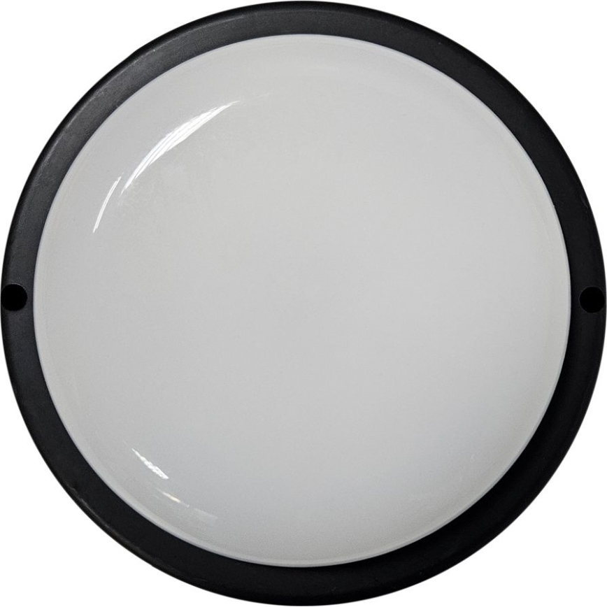 Plafón LED de exterior LED/15W/230V 4200K diá. 15,5 cm IP64 negro