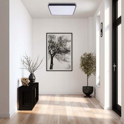 Plafón LED FELIZ LED/40W/230V 4000K 40x40 cm negro