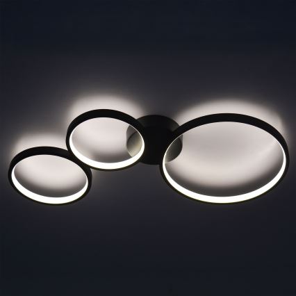 Plafón LED FLAMENCO LED/33W/230V 4000K negro