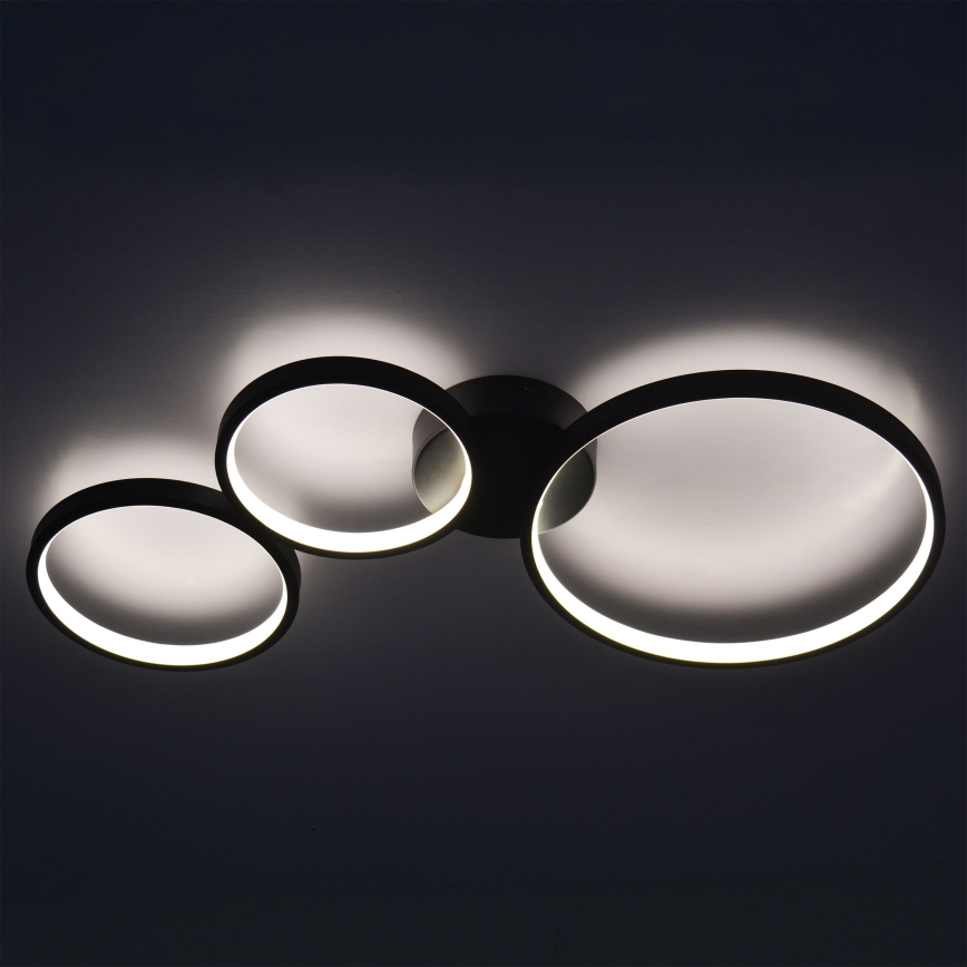 Plafón LED FLAMENCO LED/33W/230V 4000K negro