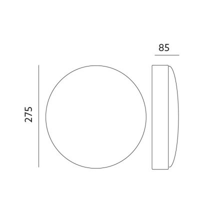 Plafón LED FLAVIA 1xLED/12W/230V