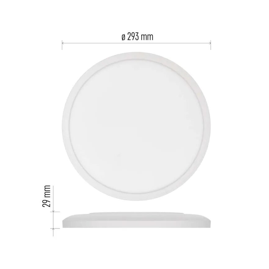 Plafón LED FLORI LED/18W/230V 4000K blanco diá. 29 cm