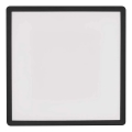 Plafón LED FLORI LED/18W/230V 4000K negro 29x29 cm