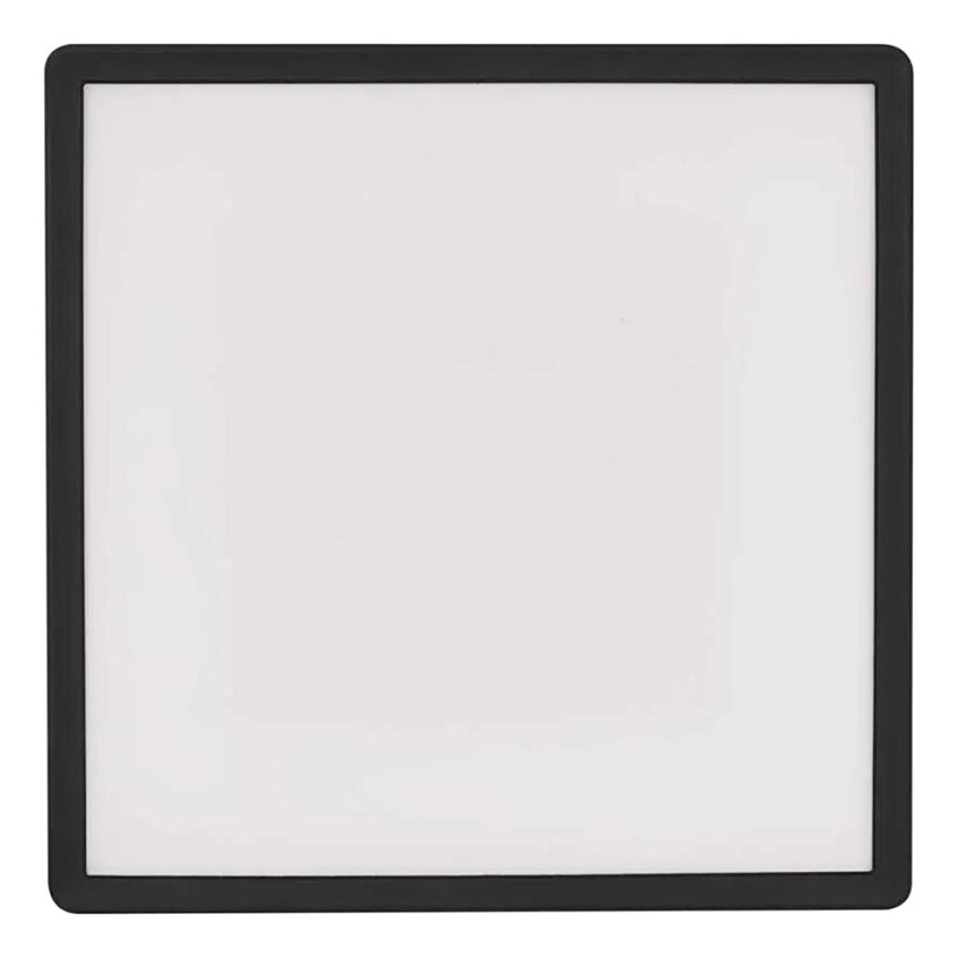 Plafón LED FLORI LED/18W/230V 4000K negro 29x29 cm