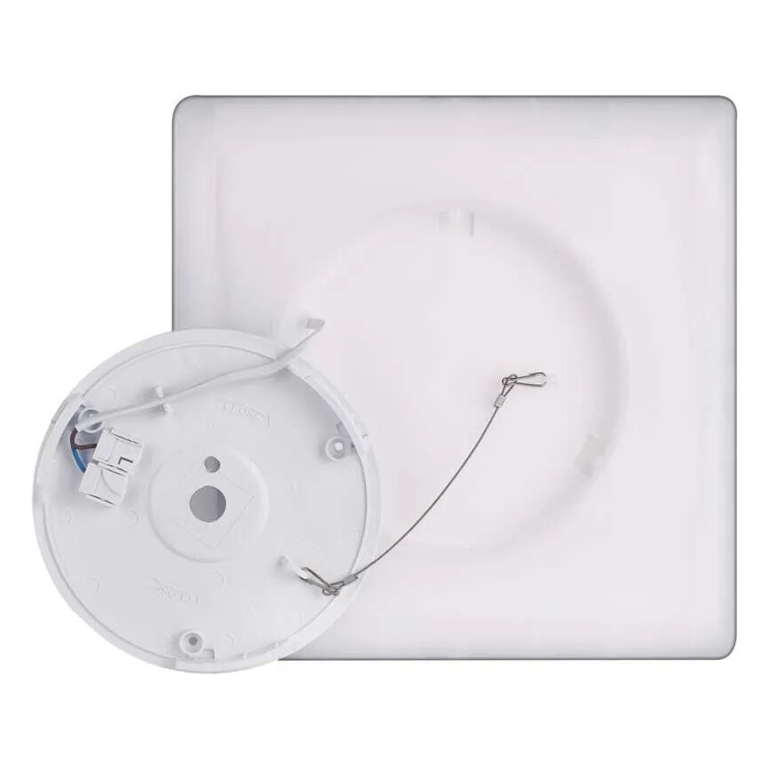 Plafón LED FLORI LED/18W/230V 4000K negro 29x29 cm