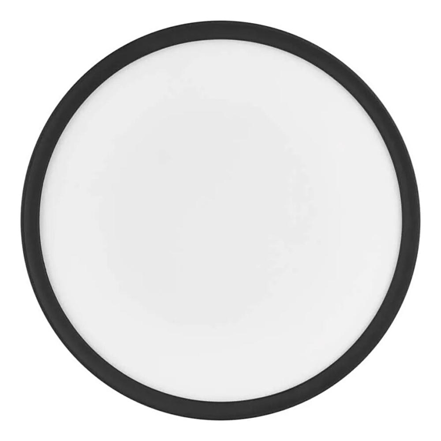 Plafón LED FLORI LED/18W/230V 4000K negro diá. 29 cm
