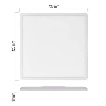 Plafón LED FLORI LED/22W/230V 4000K blanco 42x42 cm