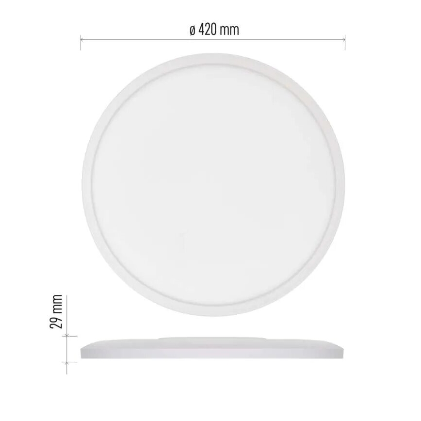 Plafón LED FLORI LED/22W/230V 4000K blanco diá. 42 cm